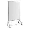 Safco® Impromptu® Whiteboard Collaboration Screen, 36" x 60", White Surface, Gray Metal/Plastic Frame Dry Erase Boards - Easel/Mobile - Office Ready