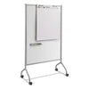 Safco® Impromptu® Whiteboard Collaboration Screen, 36" x 60", White Surface, Gray Metal/Plastic Frame Dry Erase Boards - Easel/Mobile - Office Ready