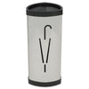 Alba™ Triangular Umbrella Stand, Steel, 10.25w x 10.25d x 23.67h, Silver/Black Cane & Umbrella Stands - Office Ready