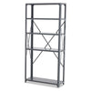 Safco® Heavy-Duty Commercial Steel Shelving Unit, Five-Shelf, 36w x 12d x 75h, Dark Gray Multiuse Shelving, Open - Office Ready