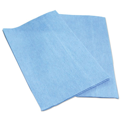 Boardwalk® Foodservice Wipers, 13 x 21, Blue, 150/Carton Disposable Dry Wipes - Office Ready