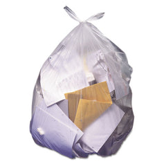 Heritage High-Density Waste Can Liners, 45 gal, 14 mic, 40" x 48", Natural, 25 Bags/Roll, 10 Rolls/Carton