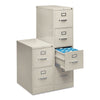 HON® 510 Series Vertical File, 4 Legal-Size File Drawers, Light Gray, 18.25" x 25" x 52" Vertical File Cabinets - Office Ready