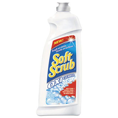 Soft Scrub® Oxi Cleanser, Clean Scent, 24 oz Bottle, 9/Carton Scrub Cleansers - Office Ready