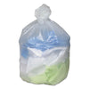 Ultra Plus® Can Liners, 45 gal, 12 mic, 40" x 48", Natural, 25 Bags/Roll, 10 Rolls/Carton HDPE Waste Can Liners - Office Ready