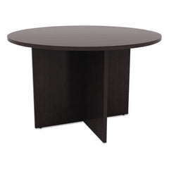 Alera® Alera® Valencia™ Series Round Conference Tables with Straight Leg Base, 42" Diameter x 29.5h, Espresso