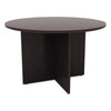 Alera® Alera® Valencia™ Series Round Conference Tables with Straight Leg Base, 42" Diameter x 29.5h, Espresso Conference Tables - Office Ready