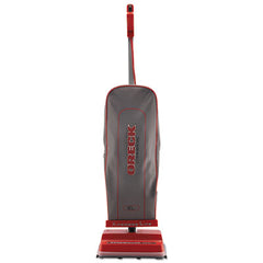 Oreck Commercial Upright Vacuum, 12" Cleaning Path, Red/Gray