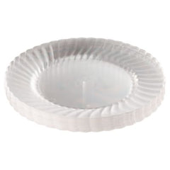 WNA Classicware Plastic Dinnerware, 9" dia, Clear, 12/Pack, 15 Packs/Carton