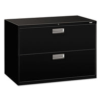 HON® Brigade® 600 Series Lateral File, 2 Legal/Letter-Size File Drawers, Black, 42