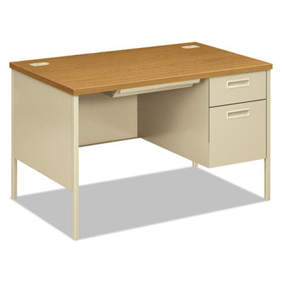 HON® Metro Classic Series Single Pedestal Desk, 48