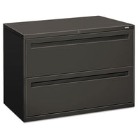 HON® Brigade® 700 Series Lateral File, 2 Legal/Letter-Size File Drawers, Charcoal, 42