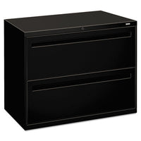 HON® Brigade® 700 Series Lateral File, 2 Legal/Letter-Size File Drawers, Black, 36