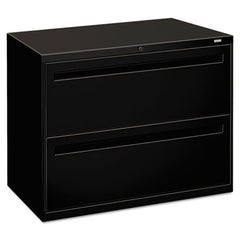 HON® Brigade® 700 Series Lateral File, 2 Legal/Letter-Size File Drawers, Black, 36" x 18" x 28"