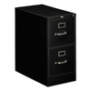 HON® 310 Series Vertical File, 2 Letter-Size File Drawers, Black, 15" x 26.5" x 29" Vertical File Cabinets - Office Ready