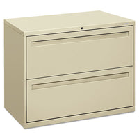 HON® Brigade® 700 Series Lateral File, 2 Legal/Letter-Size File Drawers, Putty, 36