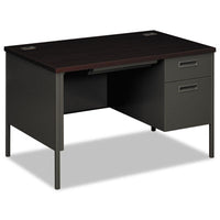 HON® Metro Classic Series Single Pedestal Desk, 48