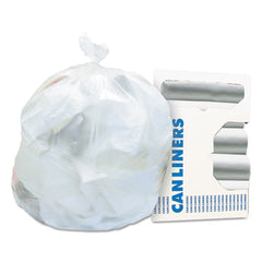 Heritage High-Density Waste Can Liners, 45 gal, 16 mic, 40" x 48", Natural, 25 Bags/Roll, 10 Rolls/Carton