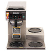 BUNN® CWTF-3 Three Burner Automatic Coffee Brewer, 12-Cup, Black/Stainless Steel Commercial Drip Coffee Brewers - Office Ready