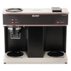 BUNN® VPS Three Burner Pourover Coffee Brewer, 12-Cup, Stainless Steel, Black Commercial Drip Coffee Brewers - Office Ready