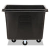 Rubbermaid® Commercial Cube Truck, 119.7 gal, 500 lb Capacity, Plastic/Metal, Black