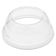 Dart® Open-Top Dome Lid for Plastic Cups, With 1.9" dia Hole, Fits 9 oz to 22 oz Cold Cups, Plastic, Clear, 1,000/Carton