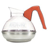 BUNN® 12-Cup Easy Pour Decanter for BUNN Coffee Makers, Orange Handle Coffee Service - Office Ready