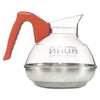 BUNN® 12-Cup Easy Pour Decanter for BUNN Coffee Makers, Orange Handle Coffee Service - Office Ready