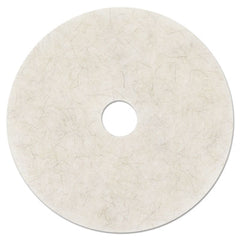 3M™ Ultra High-Speed Burnishing Floor Pads 3300, 20" Diameter, White, 5/Carton