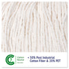 Boardwalk® Cut-End Wet Mop Heads, Rayon, White, 12/Carton Wet Mop Heads - Office Ready