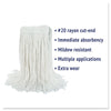 Boardwalk® Cut-End Wet Mop Heads, Rayon, No. 20, White, 12/Carton Wet Mop Heads - Office Ready