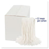 Boardwalk® Cut-End Wet Mop Heads, Rayon, No. 20, White, 12/Carton Wet Mop Heads - Office Ready