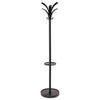 Alba™ Brio Coat Stand, 13.75w x 13.75d x 66.25h, Black Garment Trees & Stands - Office Ready