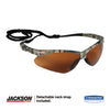 KleenGuard™ Nemesis* Safety Glasses, Camo Frame, Bronze Lens Wraparound Safety Glasses - Office Ready