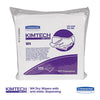 Kimtech™ W4 Critical Task Dry Wipers, Flat Double Bag, 12 x 12, Unscented, White, 100/Bag, 5 Bags/Carton Disposable Dry Wipes - Office Ready