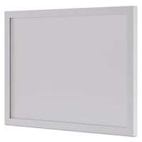 HON® BL Series Frosted Glass Modesty Panel, 39.5w x 0.13d x 27.25h, Silver/Frosted Table Privacy & Modesty Panels - Office Ready