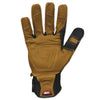 Ironclad Ranchworx® Leather Gloves, Black/Tan, Medium Work Gloves, Leather/Fabric - Office Ready