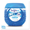 BRIGHT Air® Scent Gems™ Odor Eliminator, Cool and Clean, Blue, 10 oz Jar, 6/Carton Gel Air Fresheners/Odor Eliminators - Office Ready