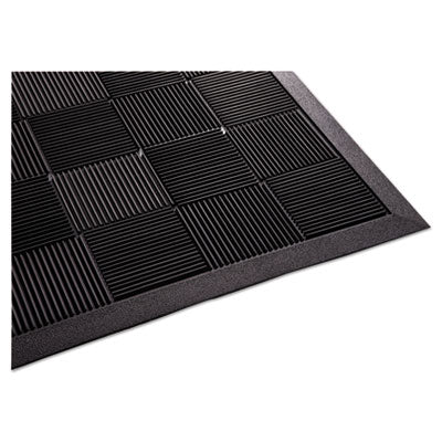 Guardian Parquet Wiper Scraper Mat, 24 x 36, Black Wiper Mats - Office Ready