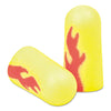 3M™ E·A·Rsoft™ Yellow Neon Blasts™ Soft Foam Earplugs, Cordless, Foam, Yellow Neon/Red Flame, 200 Pairs/Box Single-Use Ear Plugs - Office Ready