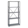 Safco® Heavy-Duty Commercial Steel Shelving Unit, Five-Shelf, 36w x 12d x 75h, Dark Gray Multiuse Shelving, Open - Office Ready