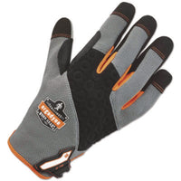 ergodyne® ProFlex® 710 Heavy-Duty Utility Gloves, Medium, Gray, 1 Pair Work Gloves, Fabric - Office Ready