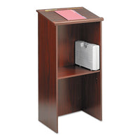 Safco® Stand-Up Lectern, 23 x 15.75 x 46, Mahogany Freestanding Lecterns - Office Ready