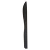 Eco-Products® 100% Recycled Content Cutlery, Knife, Plastic, Black, 50/Pack, 20 Packs/Carton Disposable Knives - Office Ready