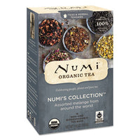 Numi® Organic Tea, Numi's Collection: Assorted, 18/Box Tea Bags - Office Ready