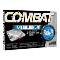 Combat® Source Kill Ant Bait Station, Child-Resistant, Kills Queen and Colony, 6/Box Insect Killer Baits & Traps - Office Ready