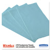 WypAll® X70 Foodservice Towels, 1/4 Fold, 12.5 x 23.5, Unscented, Blue, 300/Carton Disposable Dry Wipes - Office Ready