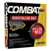 Combat® Roach Bait Insecticide, 0.49 oz Bait, 8/Pack, 12 Packs/Carton Insect Killer Baits & Traps - Office Ready