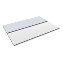 Alera® Reversible Laminate Table Top, Rectangular, 71.5w x 23.63d, White/Gray Communal-Work & Training Table Tops - Office Ready