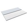 Alera® Reversible Laminate Table Top, Rectangular, 71.5w x 23.63d, White/Gray Communal-Work & Training Table Tops - Office Ready